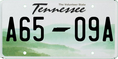 TN license plate A6509A