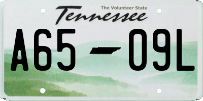 TN license plate A6509L