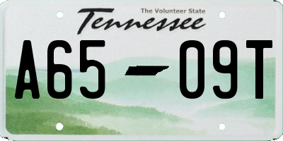 TN license plate A6509T