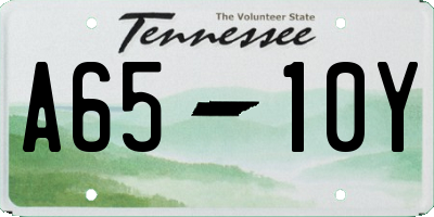 TN license plate A6510Y