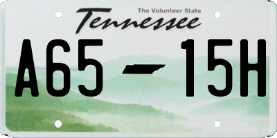 TN license plate A6515H