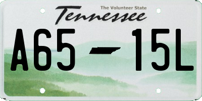 TN license plate A6515L