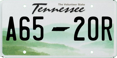 TN license plate A6520R
