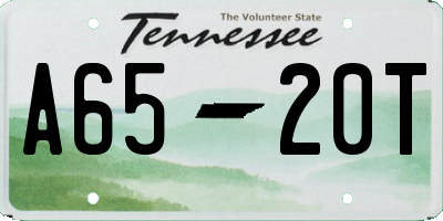 TN license plate A6520T
