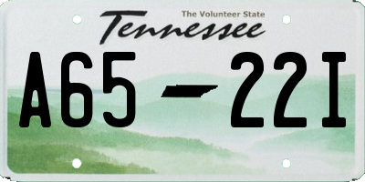 TN license plate A6522I