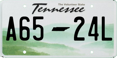 TN license plate A6524L