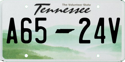 TN license plate A6524V