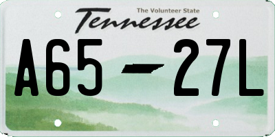 TN license plate A6527L
