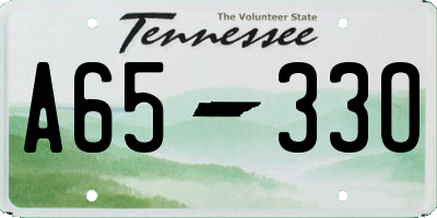 TN license plate A6533O