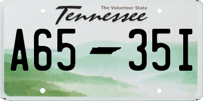 TN license plate A6535I