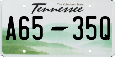 TN license plate A6535Q
