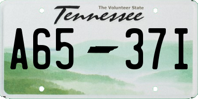 TN license plate A6537I