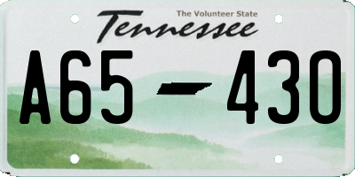TN license plate A6543O