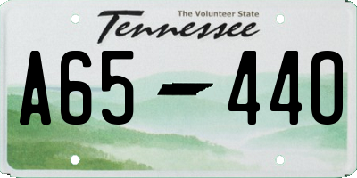 TN license plate A6544O