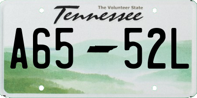 TN license plate A6552L