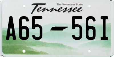 TN license plate A6556I