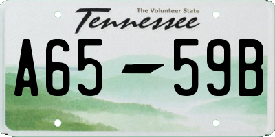 TN license plate A6559B