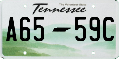 TN license plate A6559C