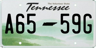 TN license plate A6559G