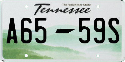 TN license plate A6559S
