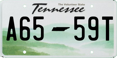 TN license plate A6559T