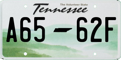 TN license plate A6562F