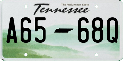 TN license plate A6568Q