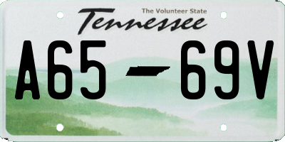 TN license plate A6569V
