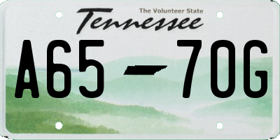TN license plate A6570G