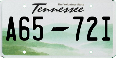TN license plate A6572I