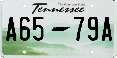 TN license plate A6579A