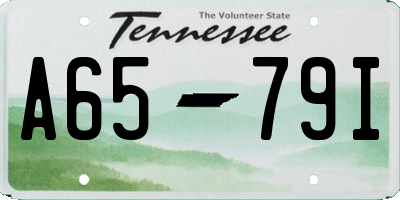 TN license plate A6579I