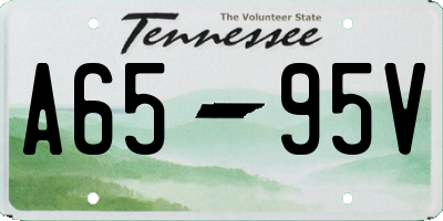 TN license plate A6595V