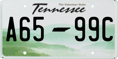 TN license plate A6599C