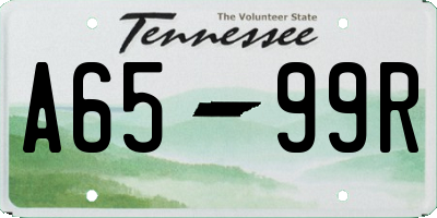 TN license plate A6599R
