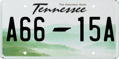 TN license plate A6615A