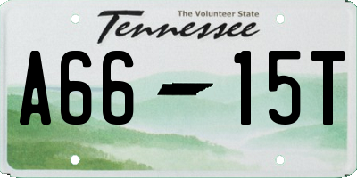 TN license plate A6615T