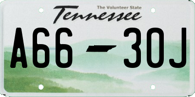 TN license plate A6630J