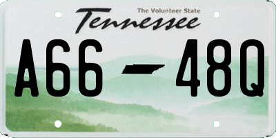 TN license plate A6648Q