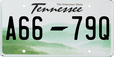 TN license plate A6679Q
