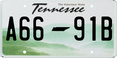 TN license plate A6691B