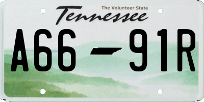 TN license plate A6691R