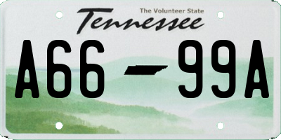 TN license plate A6699A
