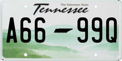 TN license plate A6699Q