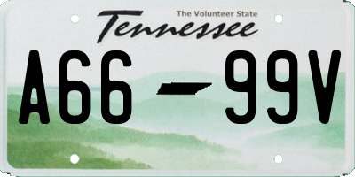 TN license plate A6699V