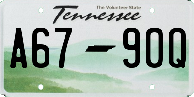 TN license plate A6790Q
