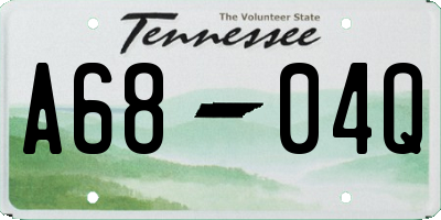 TN license plate A6804Q