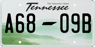 TN license plate A6809B