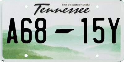 TN license plate A6815Y