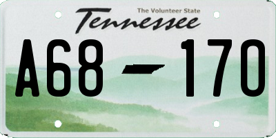 TN license plate A6817O